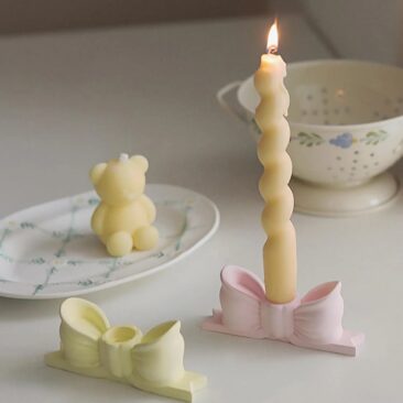 bow candle holder